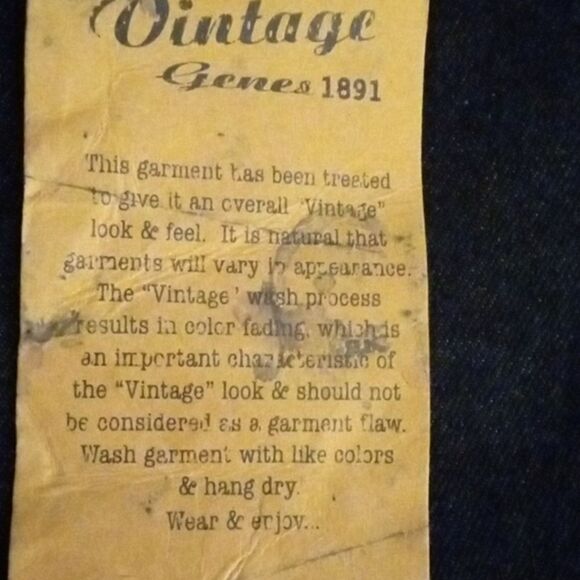 VINTAGE GENES 1891 Men's Jeans - Picture 8 of 8